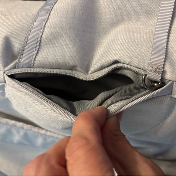 LULULEMON Ice Gray Silver Urbanite Backpack Large Baby Diaper Bag Travel main image 8